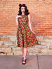 Pomegranate Midi Dress by Retrolicious