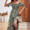 Women’s Paisley One‑Shoulder Maxi Dress by FitiqueFit