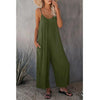 Women's Pleated Chest Cross-Strap Jumpsuit by FitiqueFit