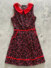 Hearts Collared Dress by Retrolicious