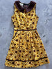 Sunflower Collared Dress by Retrolicious