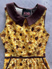 Sunflower Collared Dress by Retrolicious