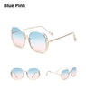 Large Half Frame UV400 Sunglasses – Colorful Fashion Shades by FitiqueFit