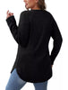 Casual Ribbed Knit Long Sleeve T-Shirt by Simply Love