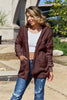 Women Full Size Teddy Hooded Jacket with Pockets Cozy Casual Jacket Comfortable Women Jacket by Stevvex