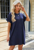Short Sleeve Mini Dress with Pockets Casual & Stylish Everyday Wear by Stevvex