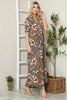 Floral Round Neck Short Sleeve Maxi Tee Dress – Casual and Comfortable Floral Maxi Dress with Relaxed Fit and Short Sleeves by Stevvex