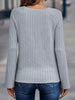 Textured Knit Long Sleeve T-Shirt by Simply Love