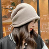 Women’s Stacking Beanie Hat – Soft Curling Knit Hat for Autumn & Winter by FitiqueFit