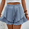 Women's Fashion Casual Double Circle Short Pants