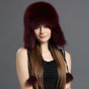 Women’s Korean Fox Fur Lei Feng Hat – Warm Winter Ear Protection Hat by FitiqueFit