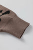 Camel Asymmetric Leopard Print Detail Drop Shoulder Sweater by Wild and Free Boutique