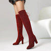 Plus-Size Over The Knee Long Boots for Women – Chunky Heel Nightclub Platform by FitiqueFit