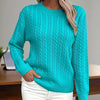 Women’s Textured Crew‑Neck Pullover Top by FitiqueFit