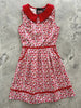 Berry Cherry Collared Dress - Medium only by Retrolicious