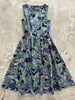 Deco Floral Midi Dress by Retrolicious