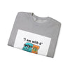 Funny Meme Crewneck Sweatshirt — "I am with six so 7 is jealous" by Tristan’s Treehouse
