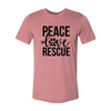 Peace Love Rescue T-Shirt by Furr Baby Gifts