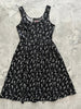 Glow in the Dark Dancing Skeletons Fit & Flare Dress - XS only by Retrolicious