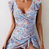 Women's Floral Print One-Piece Swimsuit by FitiqueFit