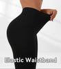 Women's High-Waisted Slim Capri Pants with Slit Hem — Black by FitiqueFit