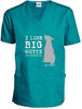 I Like Big Mutts Scrub Top (Teal) by Dog is Good