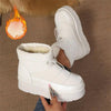 Women’s Fleece-Lined Short Boots – Warm Cotton Lined Winter Ankle Boots by FitiqueFit