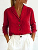 Women's Cotton-Linen Peter Pan Collar Button-Up Shirt – 6 Colors S–3XL by FitiqueFit