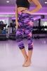 Cropped High-Rise Print Leggings – USA Flag Print Patriotic Workout Pants - 19 Styles by FitiqueFit