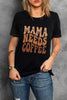 Black MAMA NEEDS COFFEE Graphic T Shirt