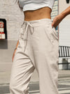 Elastic Waist Tapered Pants