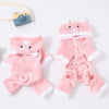 Fleece-lined Thermal Coral Fleece Pig Pet Costume Cat Clothes Small Dog by My Store