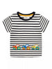 Children's Embroidered Striped Round Neck T-Shirt by Simply Love