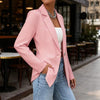 Women's Slim Fit Lapel Collar Long-Sleeve Blazer – Waist-Cinched by FitiqueFit