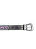 Catty Cowgirl Crystal Tooled Leather Belt by Neon Spur