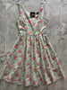 Floral Cats Fit & Flare Dress by Retrolicious