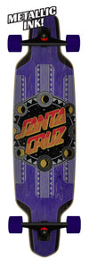 Santa Cruz PhaseDot Drop Thru Complete Longboard Cruiser Skateboard 9.5" x 37.52"