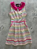Rainbow Drop Collared Dress by Retrolicious