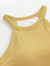 Grecian Neck Tank With Chest Pads