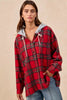 BiBi Brushed Plaid Hooded Jacket by FitiqueFit