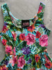 Tropical Fit & Flare Dress by Retrolicious