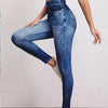 Retro Denim-Look Butt-Lifting Yoga Leggings – High-Elastic Fitness Pants by FitiqueFit