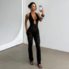 Slimming Lace Halter Jumpsuit For Women by FitiqueFit