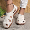 PU Leather Cutout Round Toe Sandals
