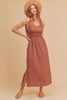 Side Slit Round Neck Sleeveless Tank Dress For Women Versatile, Comfortable & Easy to Style for Any Occasion by Stevvex