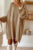 Green Oversize Drop Shoulder Slouchy Sweater Dress by Wild and Free Boutique