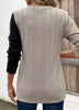Color Block Ribbed Knit T-Shirt by Simply Love