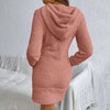 Women's Fuzzy Hoodie Dress by FitiqueFit