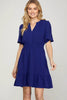 New Ruffled Surplice Short Flutter Sleeve Mini Dress For Women – Elegant, Playful and Feminine Surplice Mini Dress with Flutter Sleeves by Stevvex