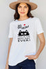 Simply Love Full Size MEOW THIS IS THE BEST DAY EVER! Graphic Cotton T-Shirt by Simply Love